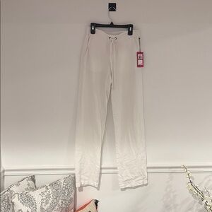 White Drawstring Lounge Pants